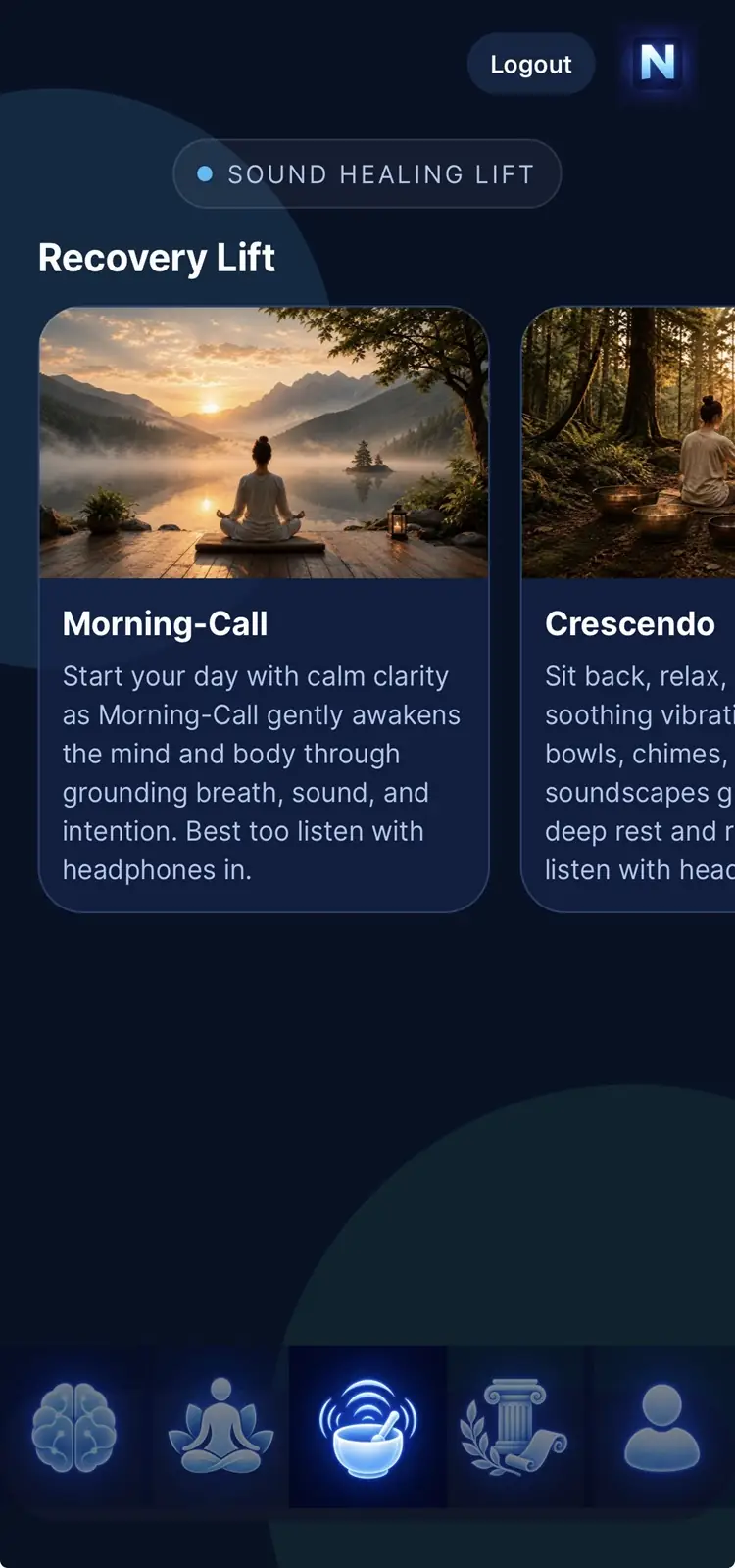 NeuroLifts sound healing and singing bowl session